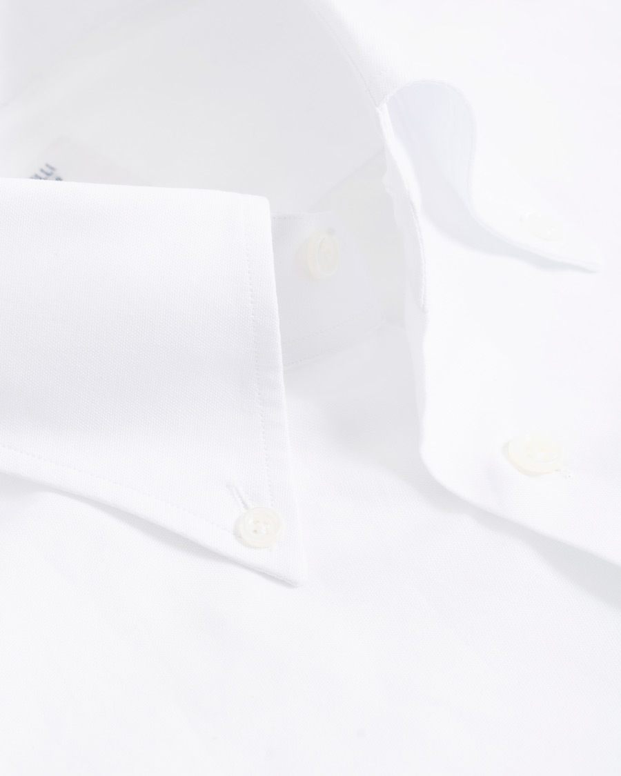 Homme | Chemises | Mazzarelli | Soft Oxford Button Down Shirt White