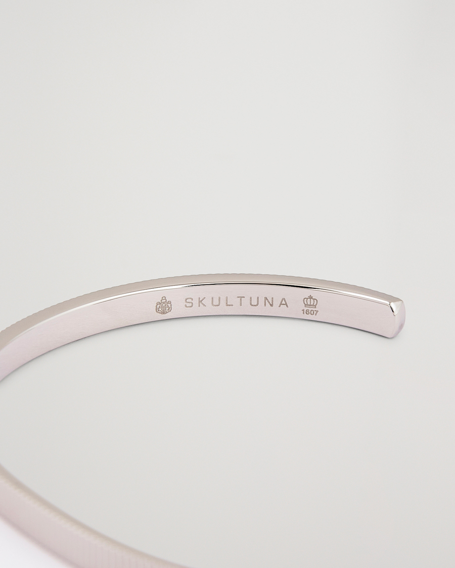 Homme | Bracelets | Skultuna | Ribbed Cuff Polished Steel