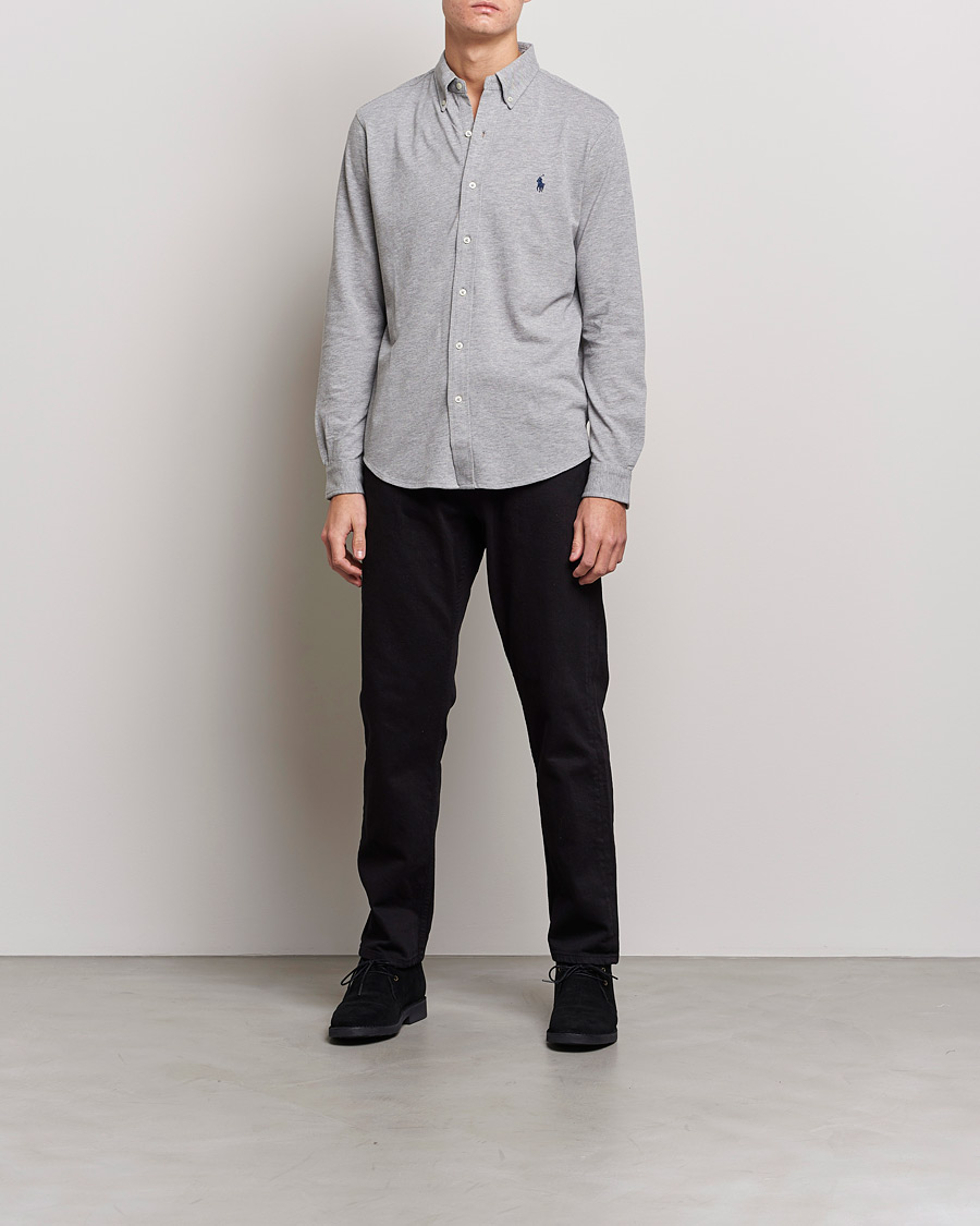 Homme | Chemises | Polo Ralph Lauren | Slim Fit Featherweight Mesh Shirt Andover Heather