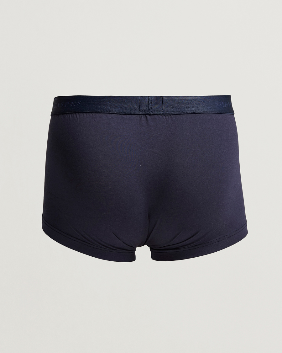 Homme | Boxers | Sunspel | 2-Pack Cotton Stretch Trunk Navy