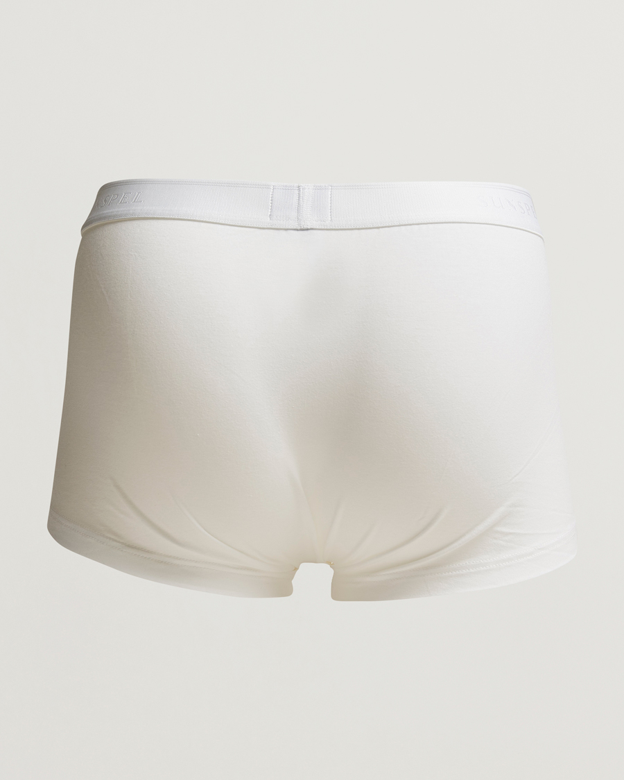 Homme | Boxers | Sunspel | 2-Pack Cotton Stretch Trunk White