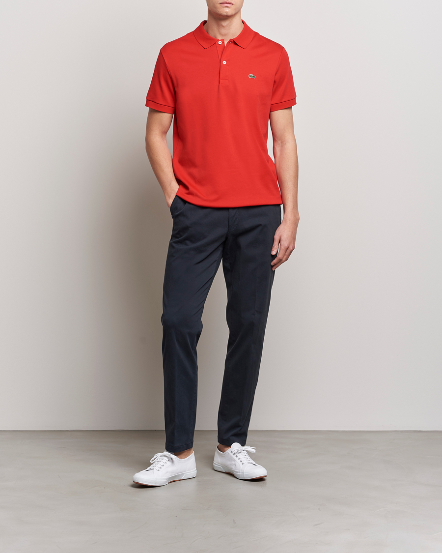 Homme | Polos | Lacoste | Pima Interlock Piké Red