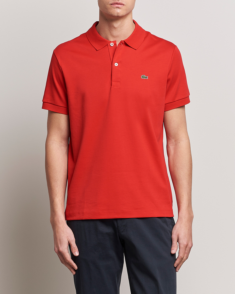 Homme | Polos | Lacoste | Pima Interlock Piké Red