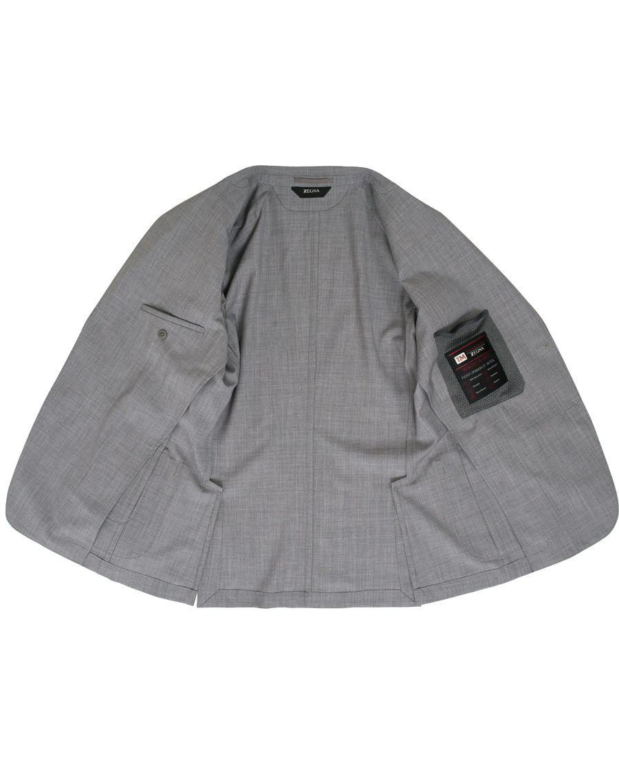 Homme | Costumes | Z Zegna | Techmerino Washable Wool Suit Light Grey