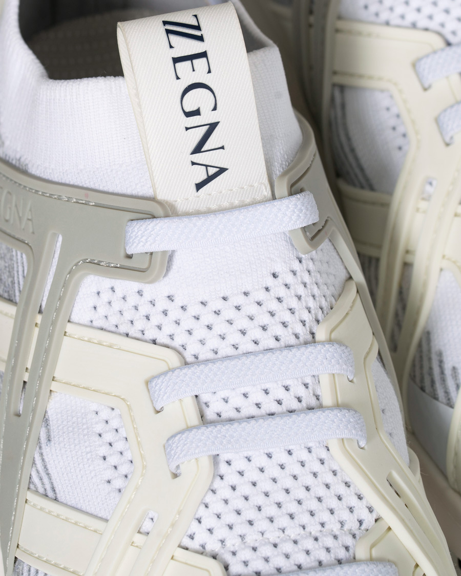 Homme | Z Zegna Techmerino Sock Sneaker White | Z Zegna | Techmerino Sock Sneaker White