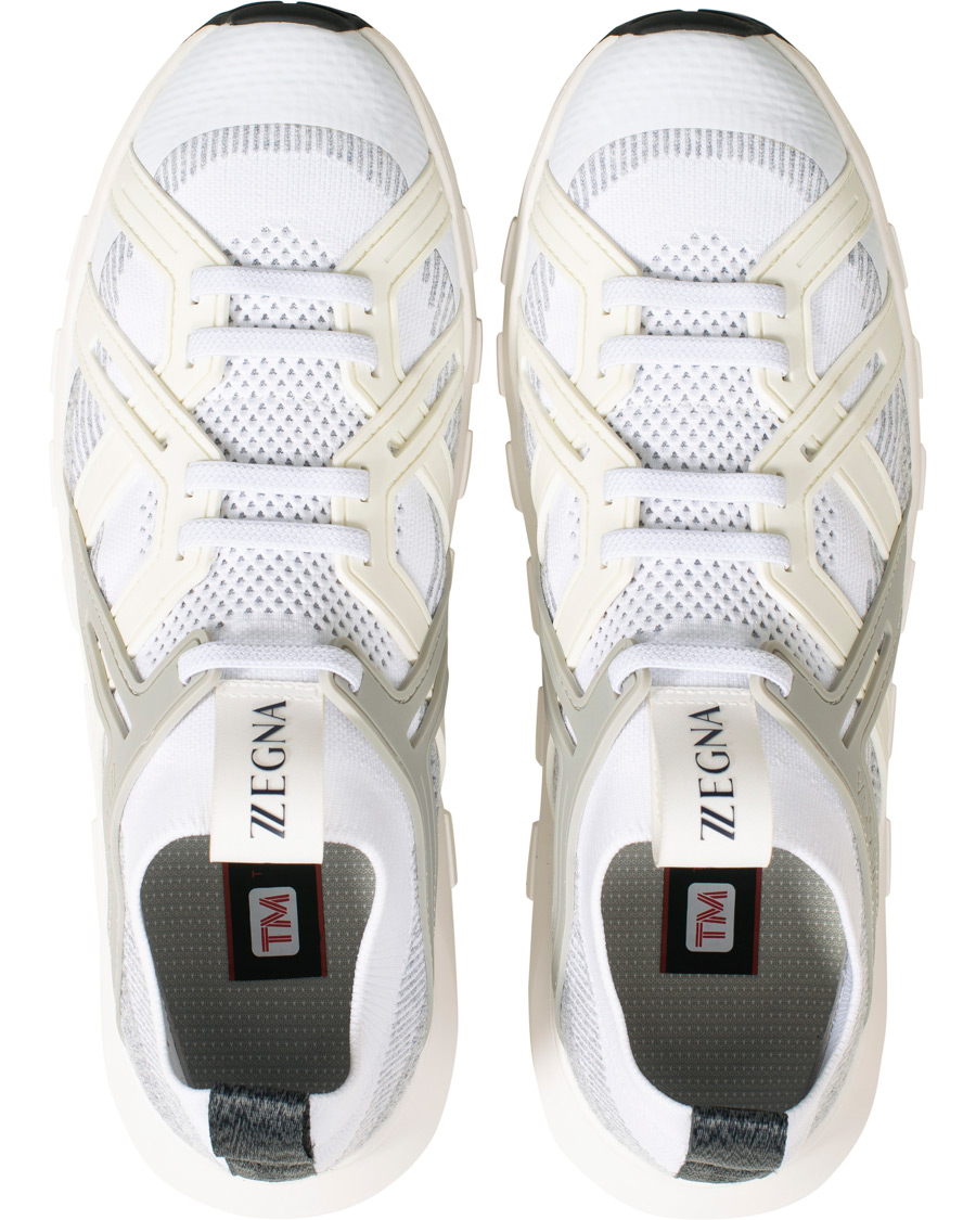 Homme | Z Zegna Techmerino Sock Sneaker White | Z Zegna | Techmerino Sock Sneaker White