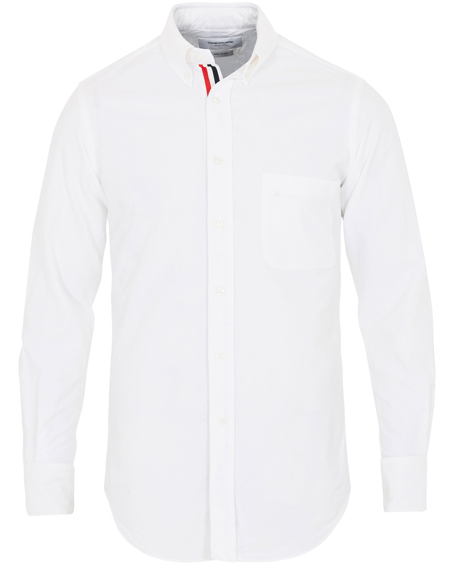 Homme | Chemises | Thom Browne | Contrast Oxford Button Down Shirt White