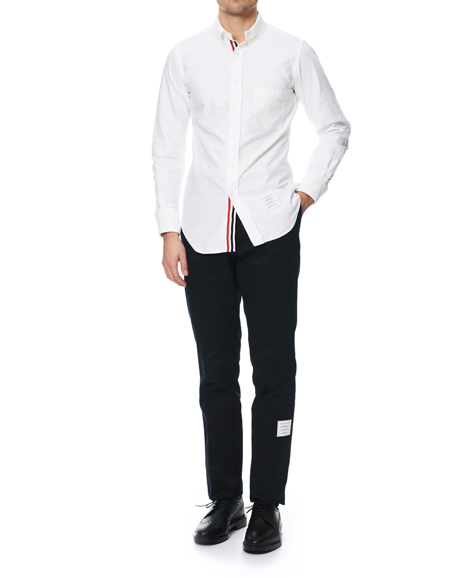 Homme | Chemises | Thom Browne | Contrast Oxford Button Down Shirt White