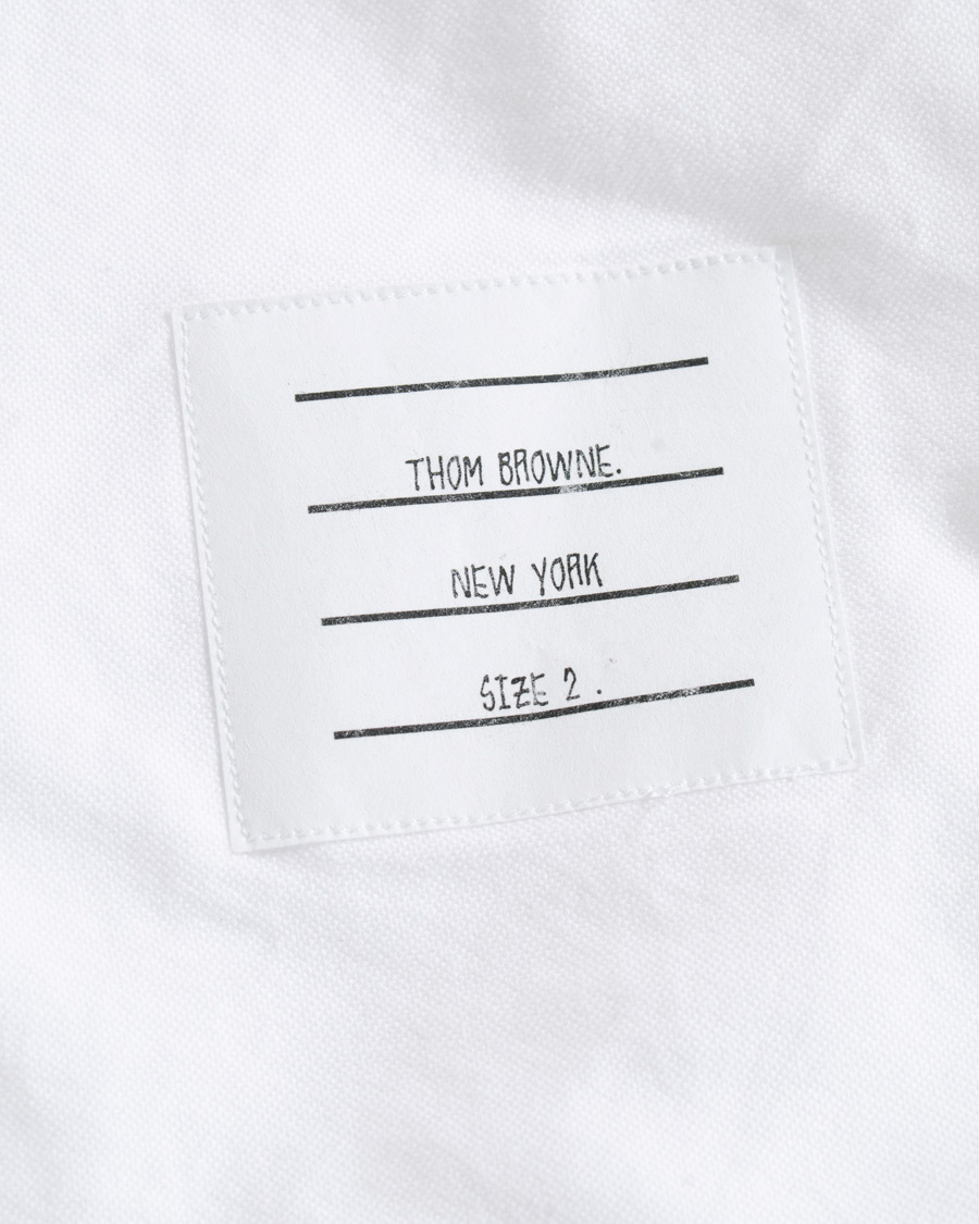 Homme | Chemises | Thom Browne | Contrast Oxford Button Down Shirt White