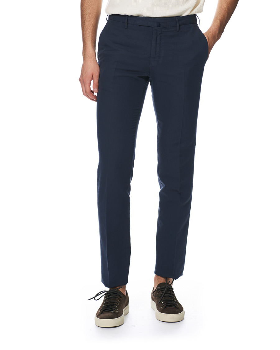 Homme | Pantalons | Incotex | Slim Fit Chinolino Trousers Navy