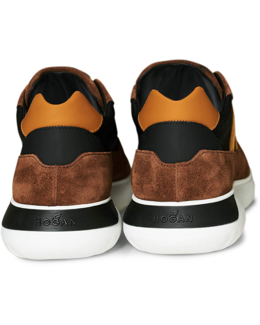 Homme | Hogan Icube Running Sneaker Brown/Rust Suede | Hogan | Icube Running Sneaker Brown/Rust Suede