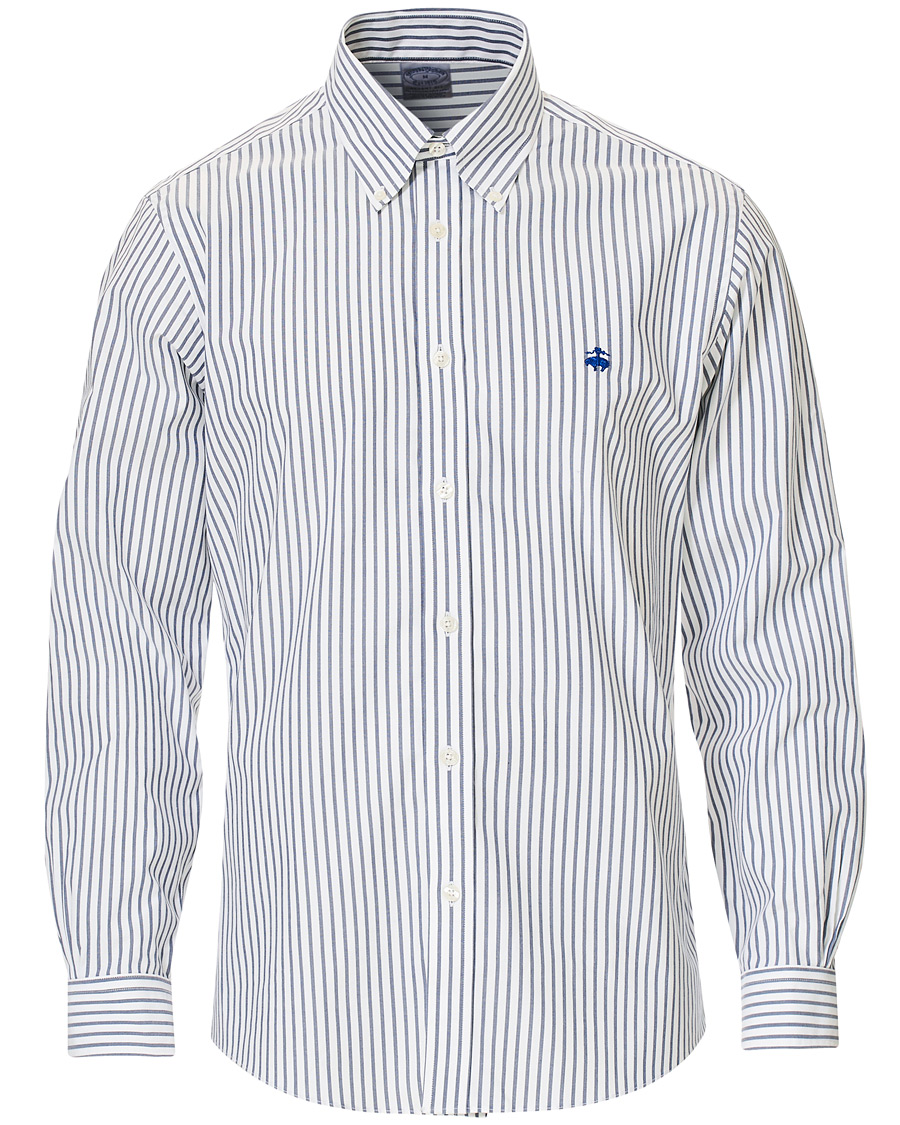 Homme | Chemises | Brooks Brothers | Regent Fit Non Iron Sport Button Down Shirt Dark Blue