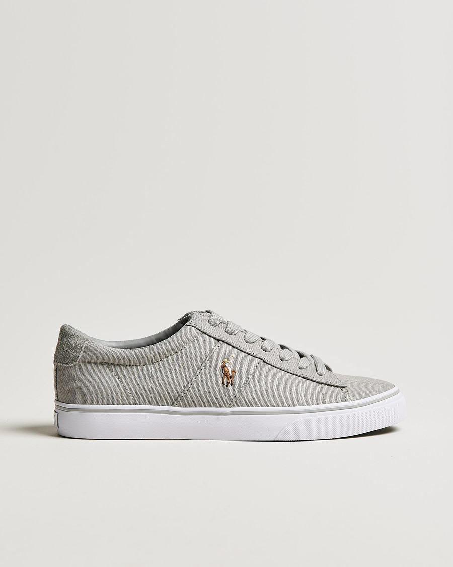 Homme | Polo Ralph Lauren Sayer Canvas Sneaker Soft Grey | Polo Ralph Lauren | Sayer Canvas Sneaker Soft Grey