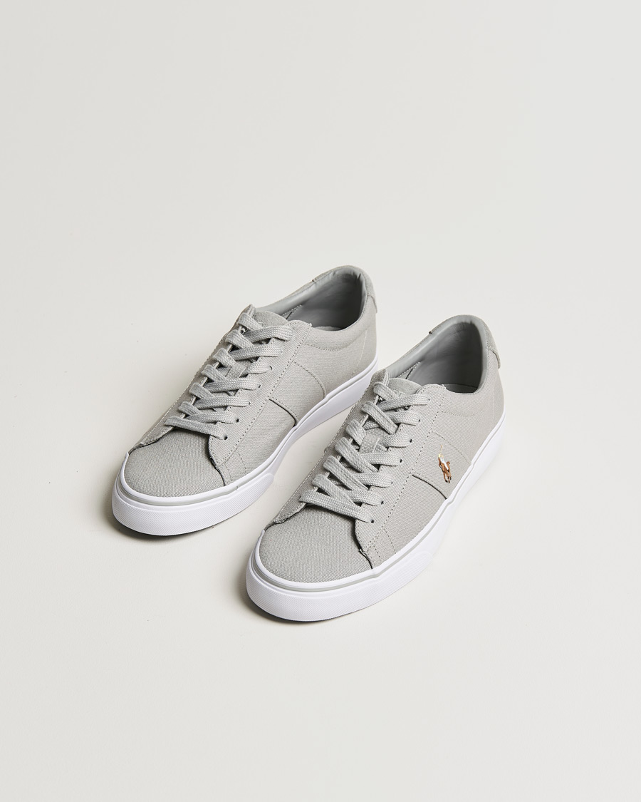 Homme | Polo Ralph Lauren Sayer Canvas Sneaker Soft Grey | Polo Ralph Lauren | Sayer Canvas Sneaker Soft Grey