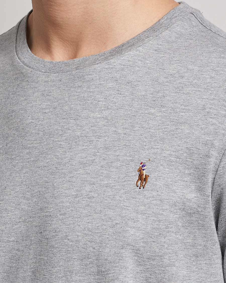 Homme | T-shirts | Polo Ralph Lauren | Luxury Pima Cotton Crew Neck T-Shirt Andover Heather