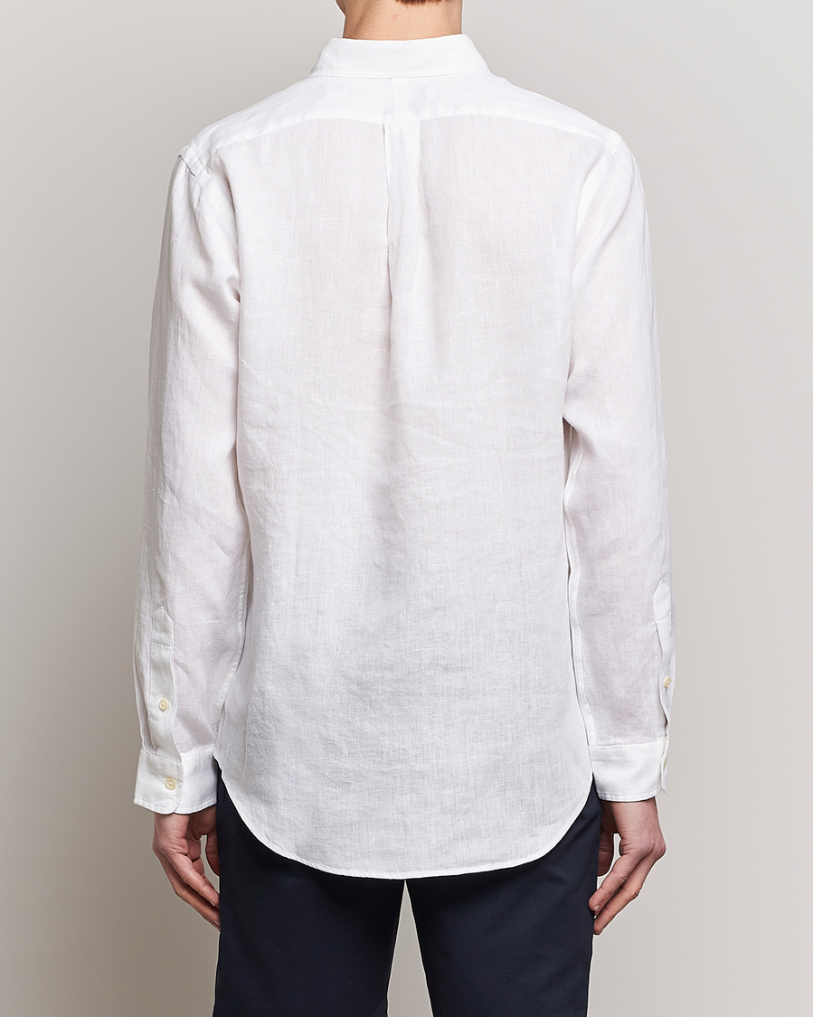 Homme | Chemises | Polo Ralph Lauren | Custom Fit Linen Button Down White
