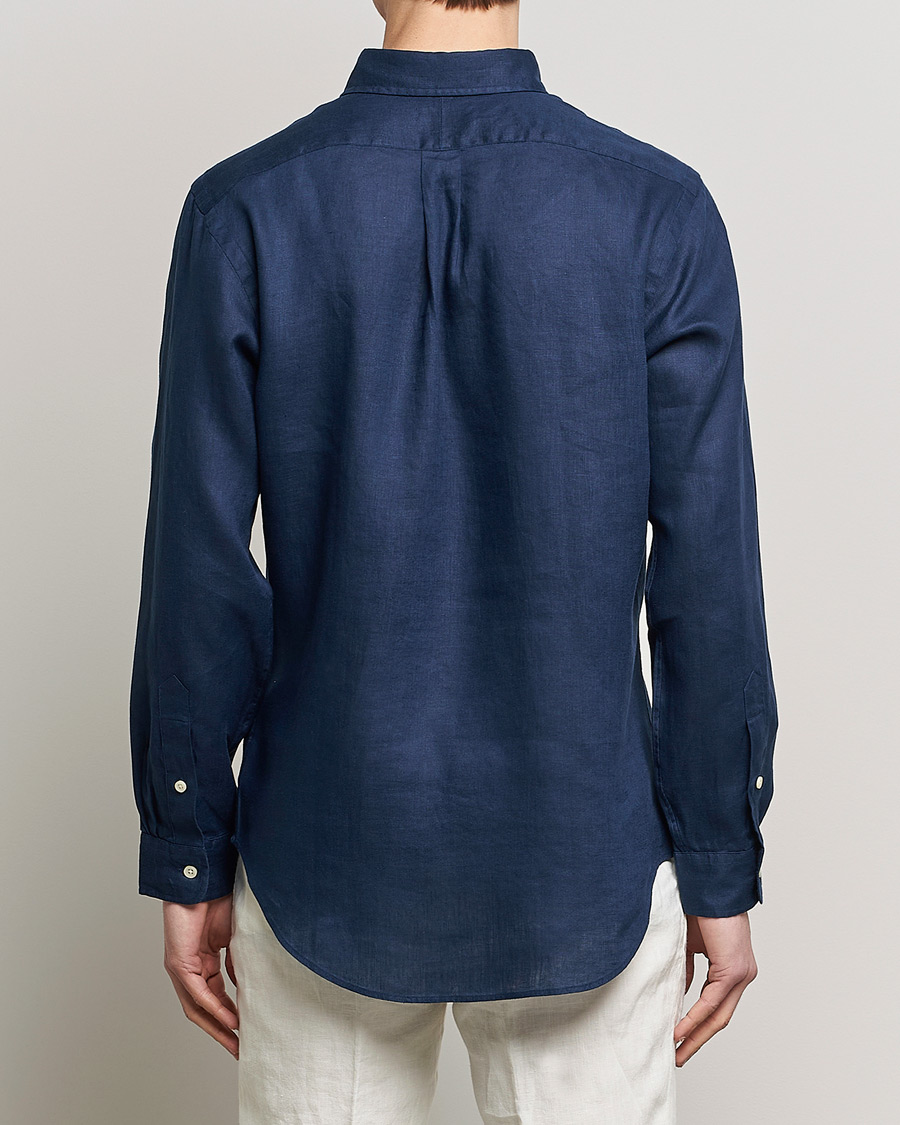Homme | Chemises | Polo Ralph Lauren | Custom Fit Linen Button Down Newport Navy