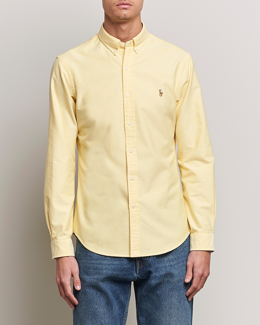 Homme | Chemises Oxford | Polo Ralph Lauren | Slim Fit Oxford Button Down Shirt Yellow