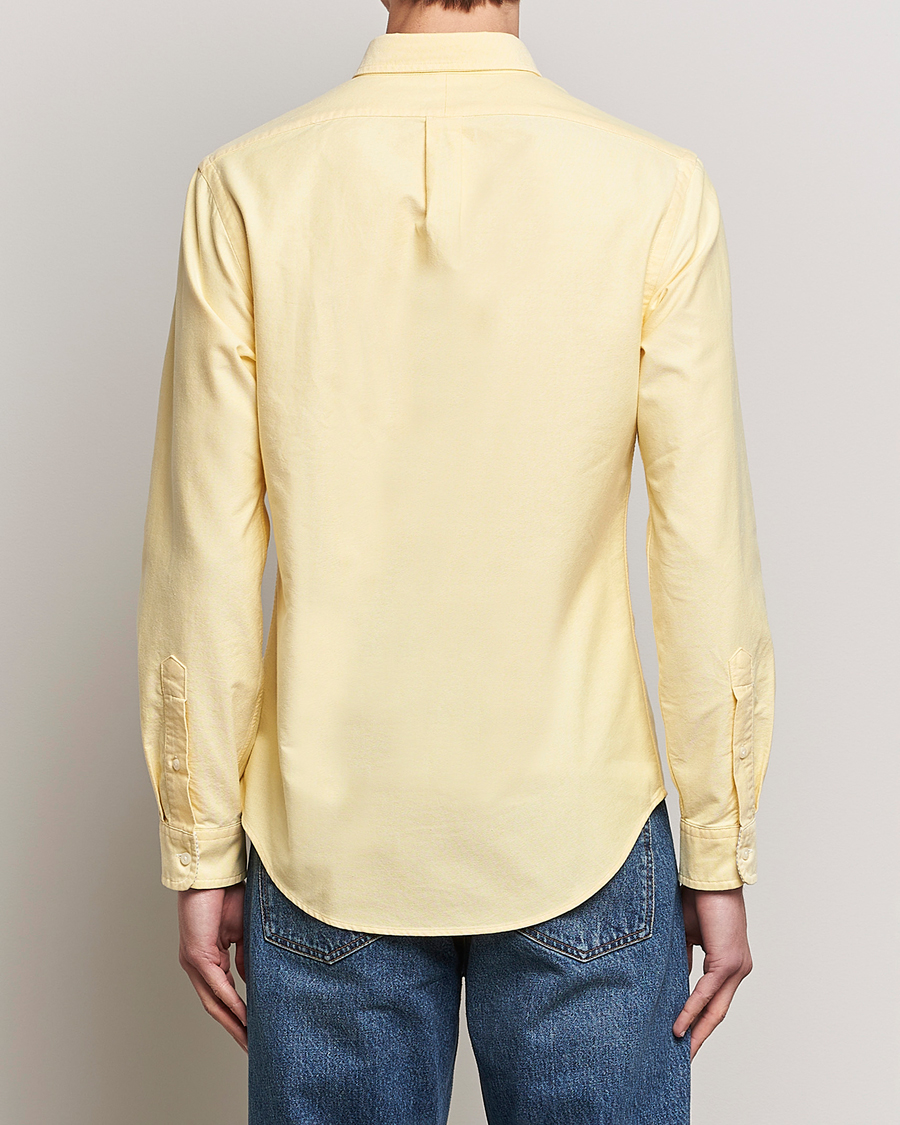 Homme | Chemises | Polo Ralph Lauren | Slim Fit Oxford Button Down Shirt Yellow Oxford