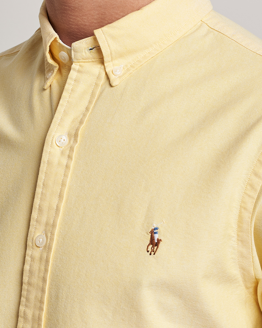 Homme | Chemises | Polo Ralph Lauren | Slim Fit Oxford Button Down Shirt Yellow Oxford