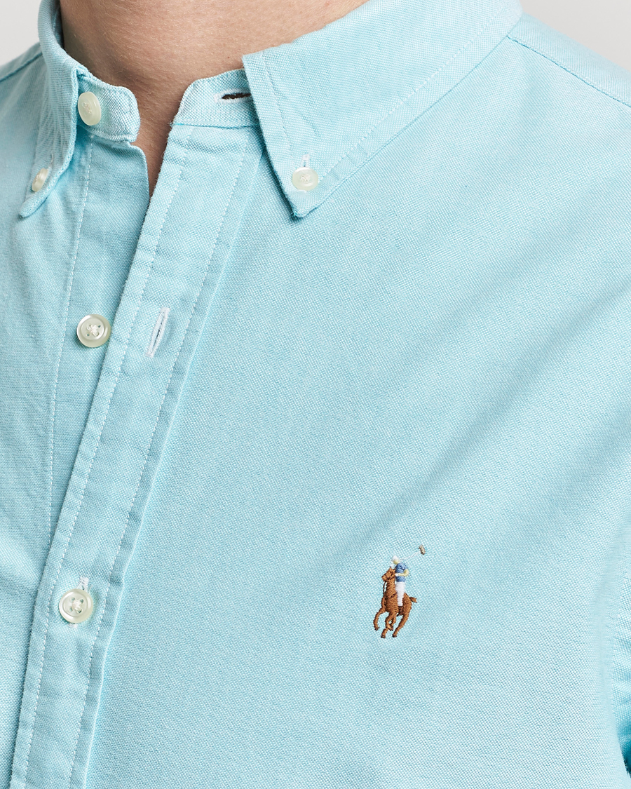 Homme | Chemises | Polo Ralph Lauren | Slim Fit Oxford Button Down Shirt Aegean Blue