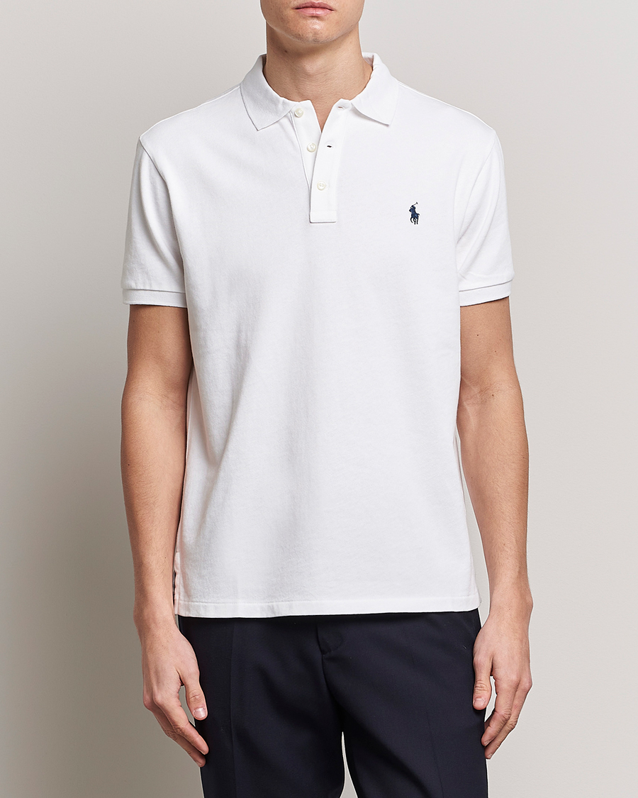Homme | Polos | Polo Ralph Lauren | Custom Fit Spa Terry Polo White
