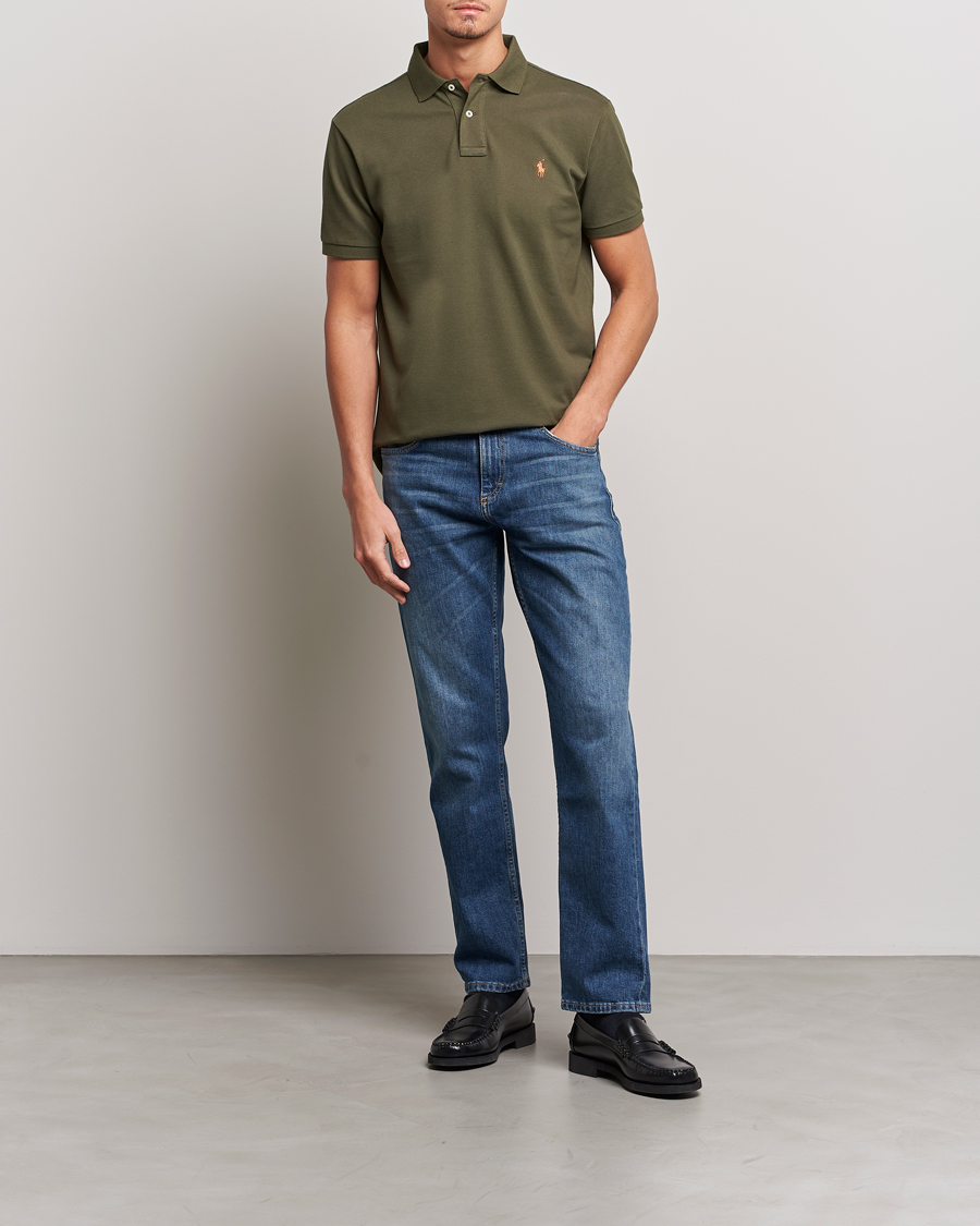 Homme | Polos | Polo Ralph Lauren | Custom Slim Fit Polo Canopy Olive
