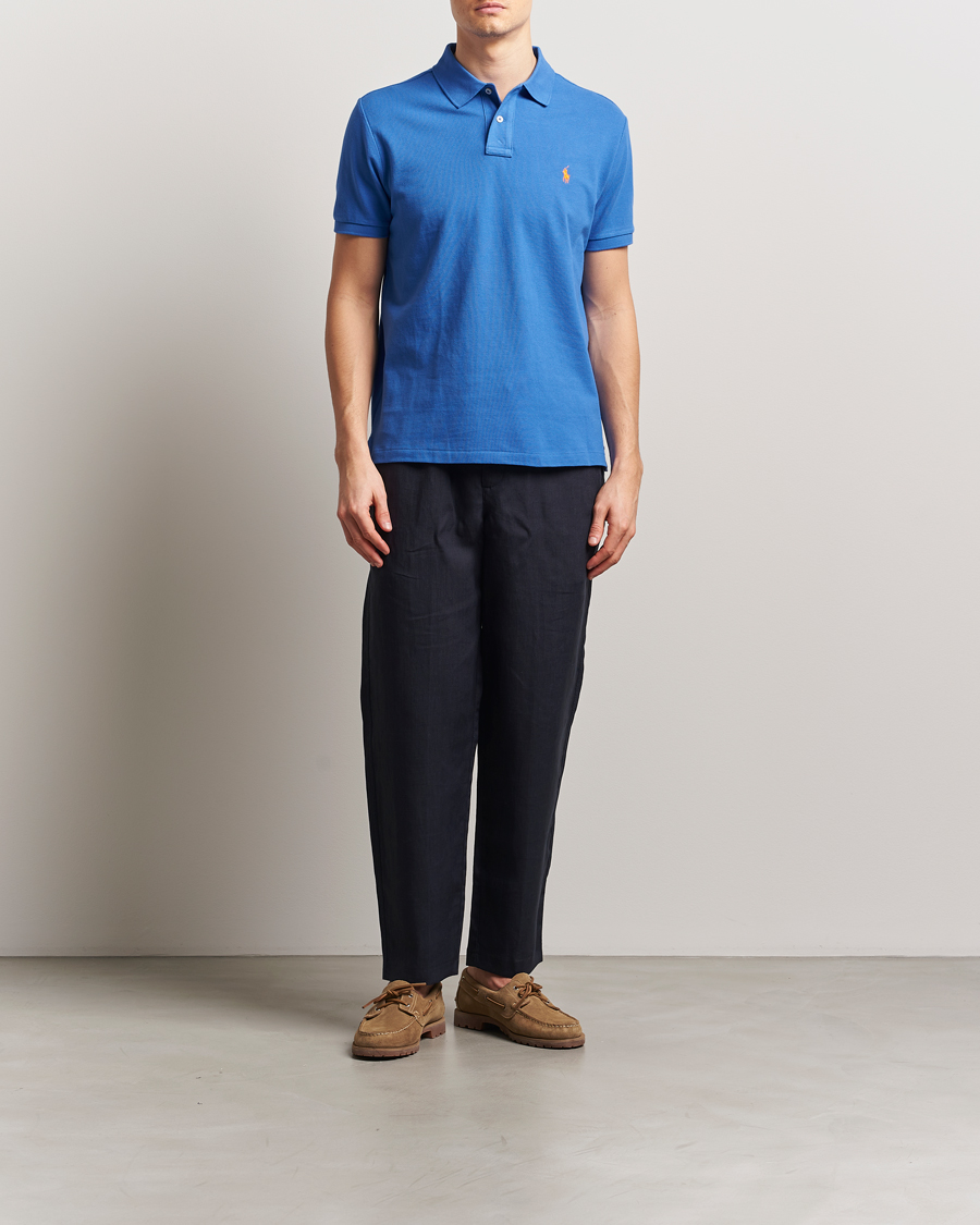 Homme | Polos | Polo Ralph Lauren | Custom Slim Fit Polo New Iris Blue