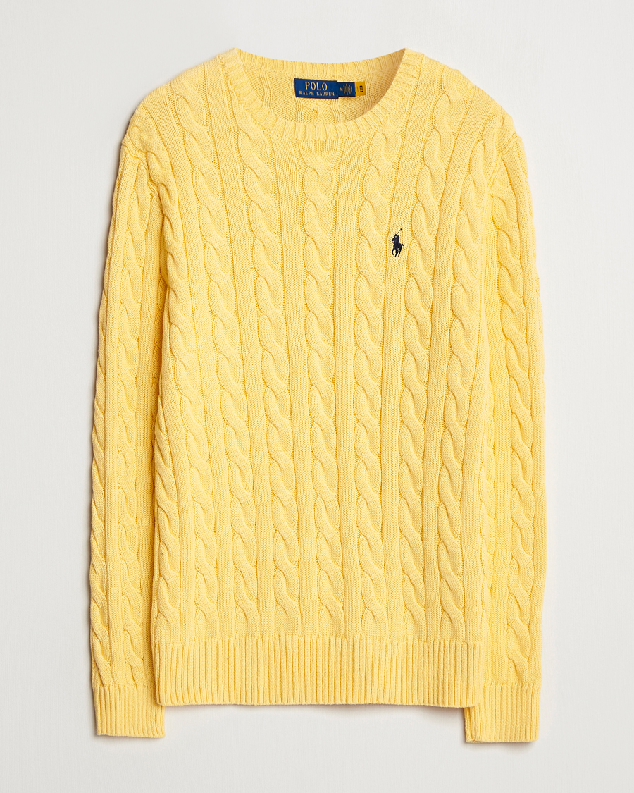 Homme | Pulls Et Tricots | Polo Ralph Lauren | Cotton Cable Pullover Fall Yellow