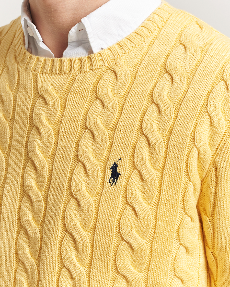 Homme | Pulls Et Tricots | Polo Ralph Lauren | Cotton Cable Pullover Fall Yellow