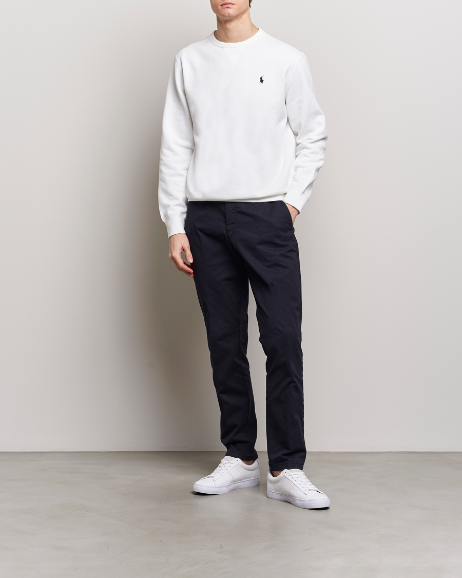 Homme | Pulls Et Tricots | Polo Ralph Lauren | Crew Neck Sweatshirt White