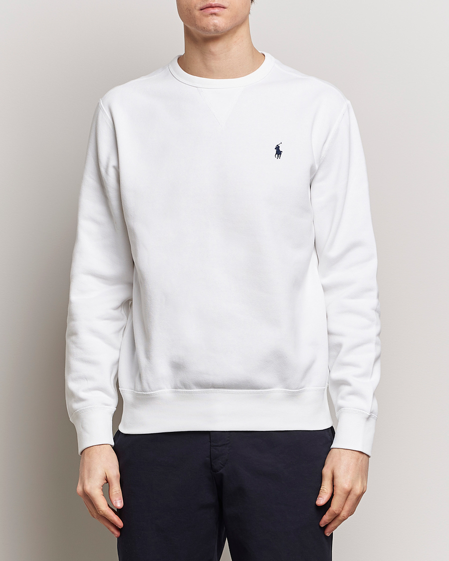Homme | Pulls Et Tricots | Polo Ralph Lauren | Crew Neck Sweatshirt White