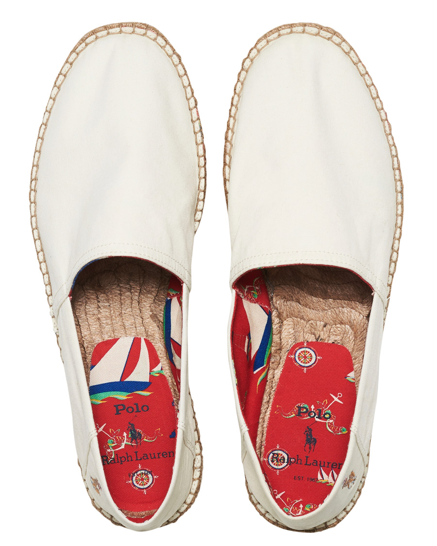 Homme | Polo Ralph Lauren Cevio Washed Canvas Espandrilles Creme | Polo Ralph Lauren | Cevio Washed Canvas Espandrilles Creme