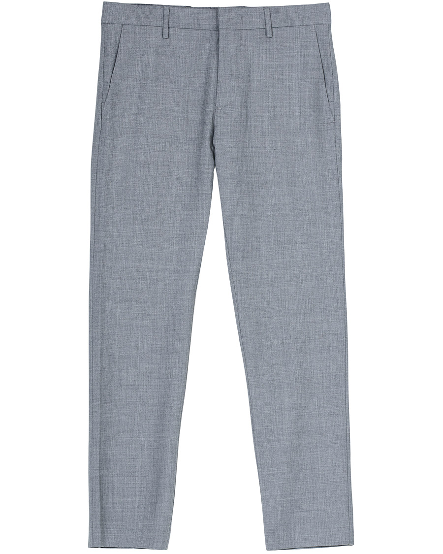 Homme | Pantalons | NN07 | Theo Wool Trousers Grey Melange