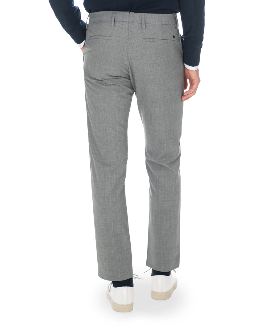 Homme | Pantalons | NN07 | Theo Wool Trousers Grey Melange