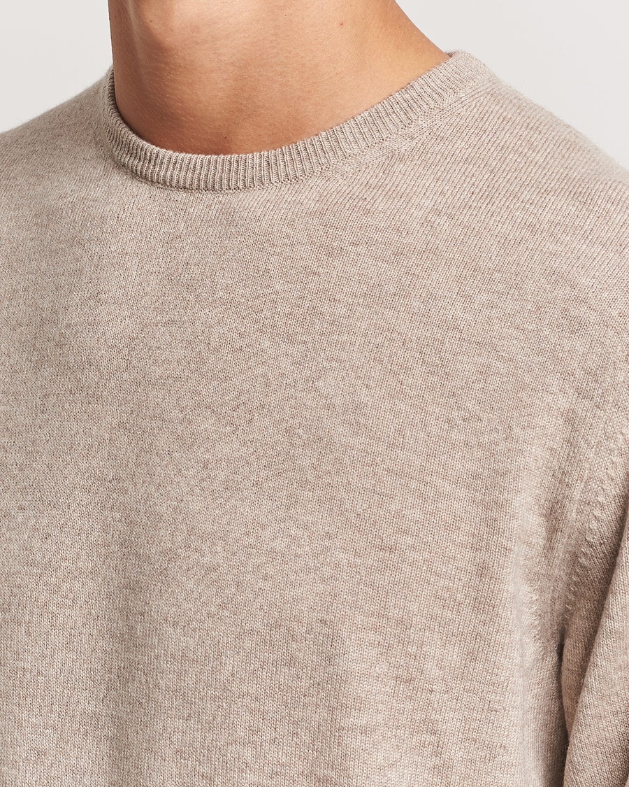 Homme | Pulls Et Tricots | Piacenza Cashmere | Cashmere Crew Neck Sweater Beige