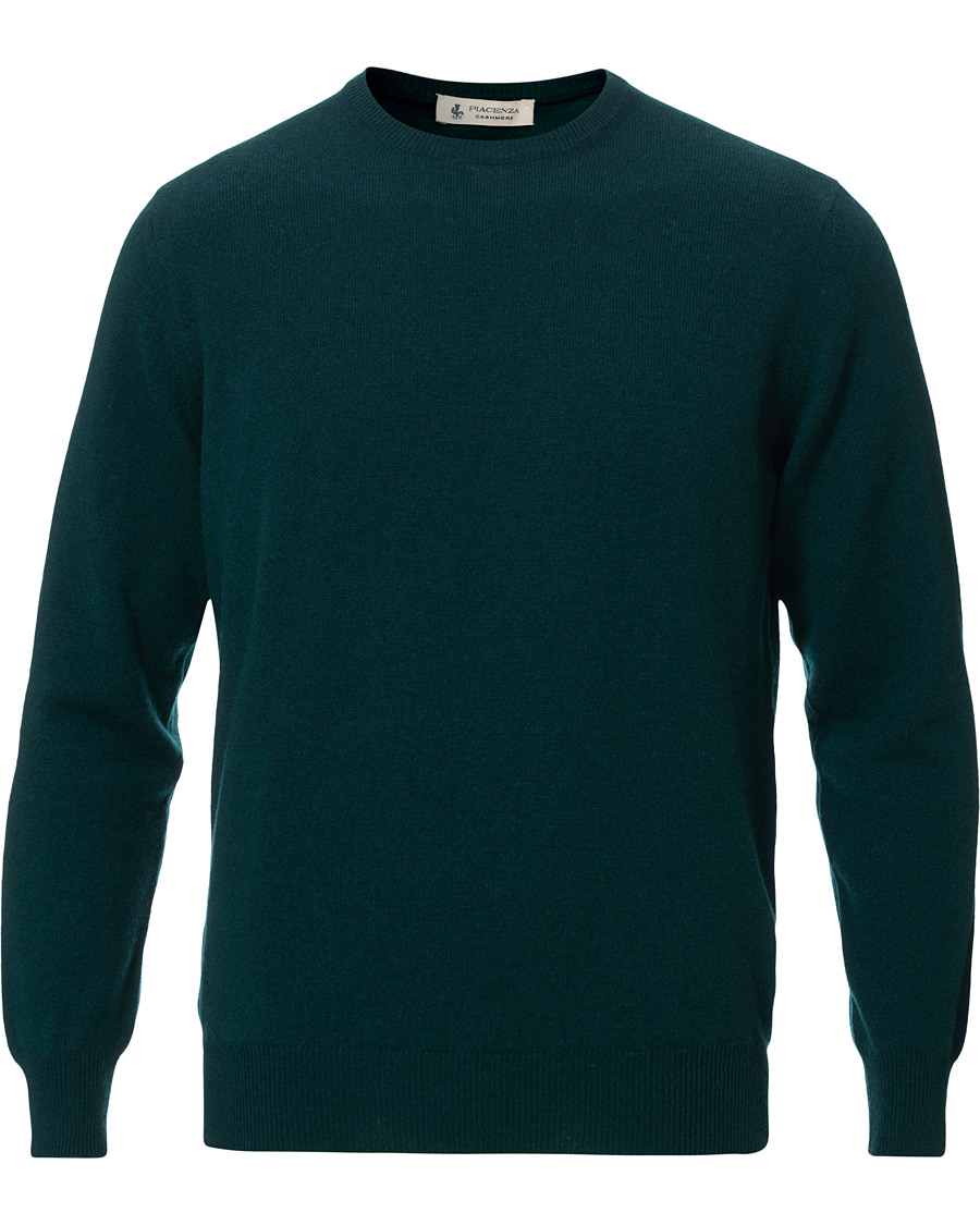 Homme | Pulls Et Tricots | Piacenza Cashmere | Cashmere Crew Neck Sweater Racing Green