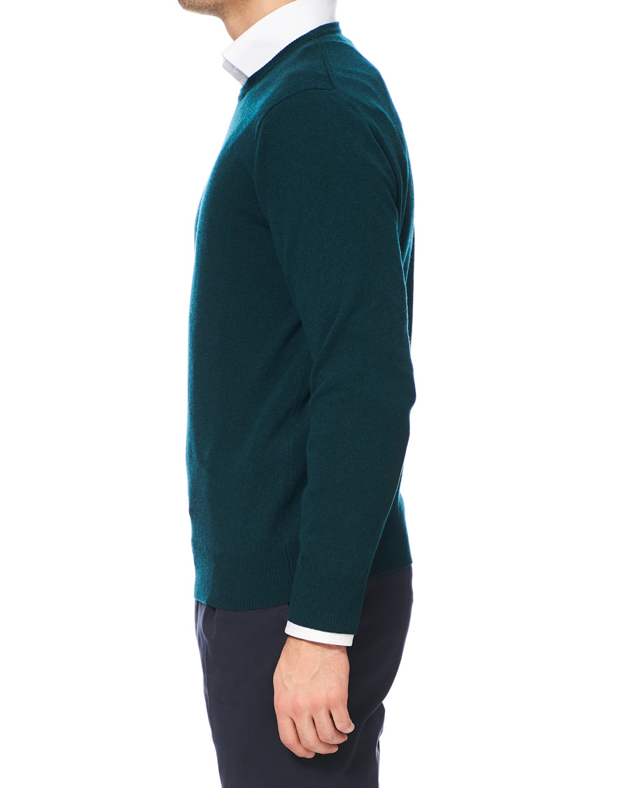 Homme | Pulls Et Tricots | Piacenza Cashmere | Cashmere Crew Neck Sweater Racing Green