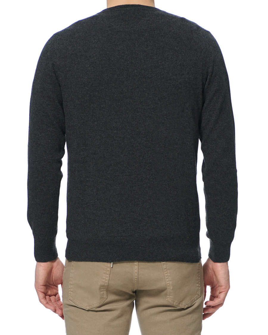 Homme | Pulls Et Tricots | Piacenza Cashmere | Cashmere Crew Neck Sweater Charcoal