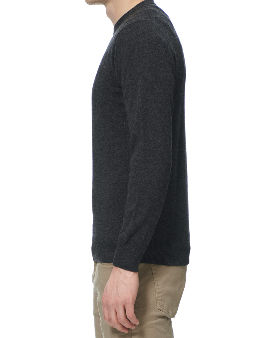 Homme | Pulls Et Tricots | Piacenza Cashmere | Cashmere Crew Neck Sweater Charcoal