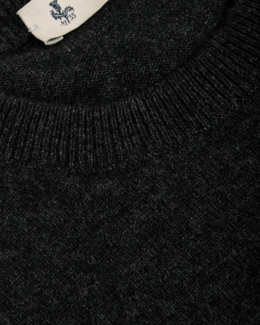 Homme | Pulls Et Tricots | Piacenza Cashmere | Cashmere Crew Neck Sweater Charcoal