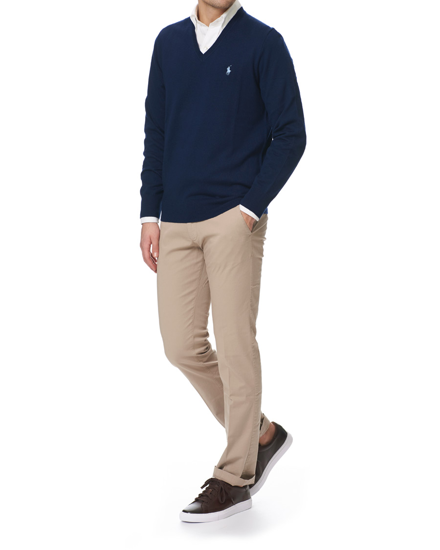 Homme | Pulls Et Tricots | Polo Ralph Lauren Golf | Merino Wool Sweater French Navy
