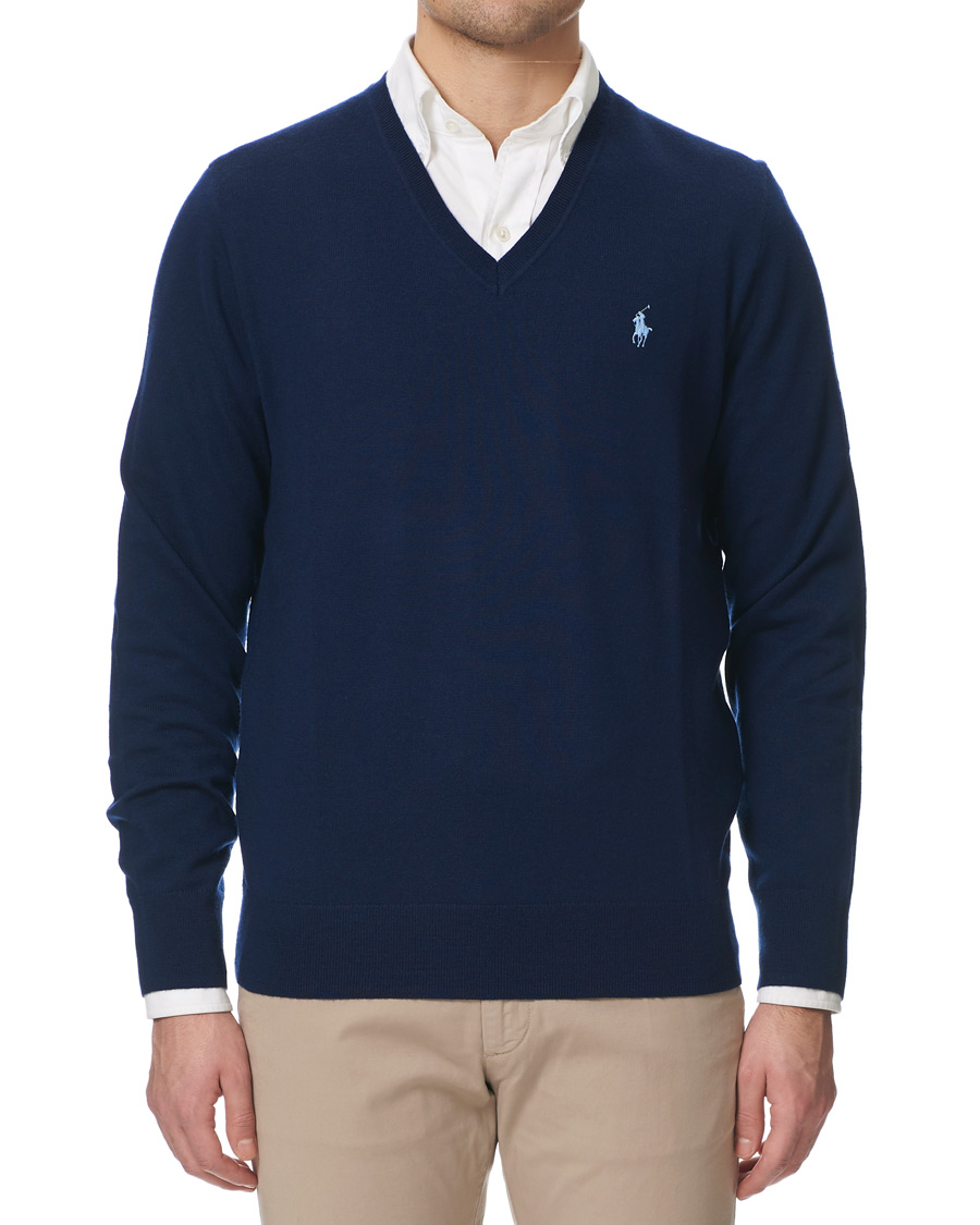 Homme | Pulls Et Tricots | Polo Ralph Lauren Golf | Merino Wool Sweater French Navy