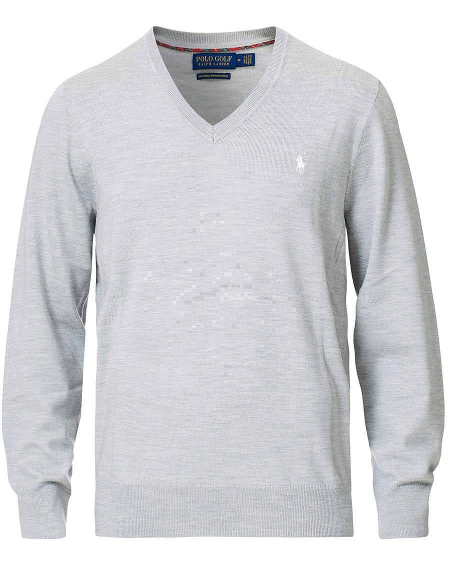 Homme | Pulls Et Tricots | Polo Ralph Lauren Golf | Merino Wool Sweater Light Pebble Heather