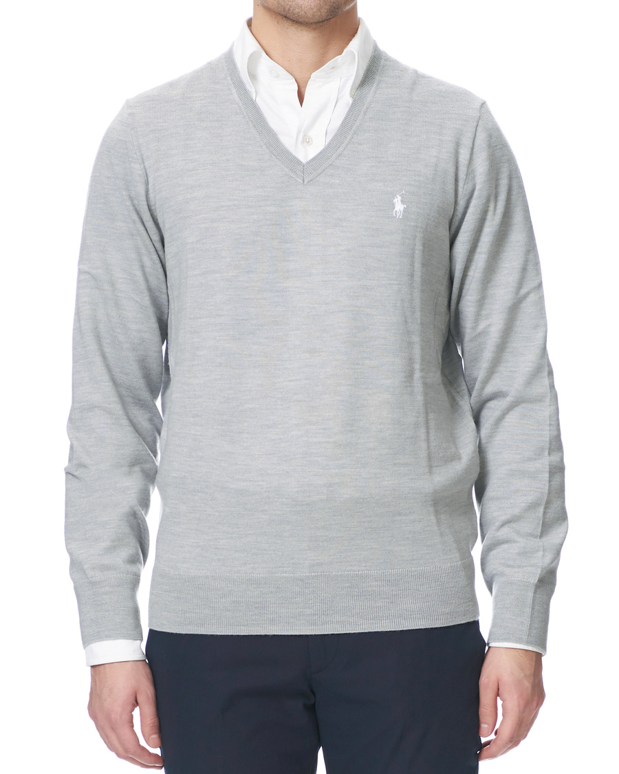 Homme | Pulls Et Tricots | Polo Ralph Lauren Golf | Merino Wool Sweater Light Pebble Heather