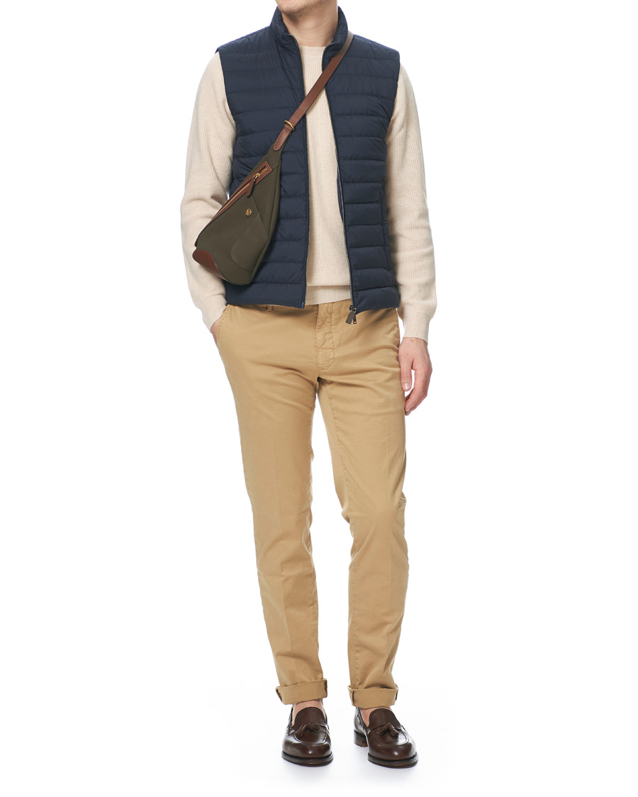 Homme | Manteaux Et Vestes | Herno | Nuage Matt Nylon Vest Deep Blue
