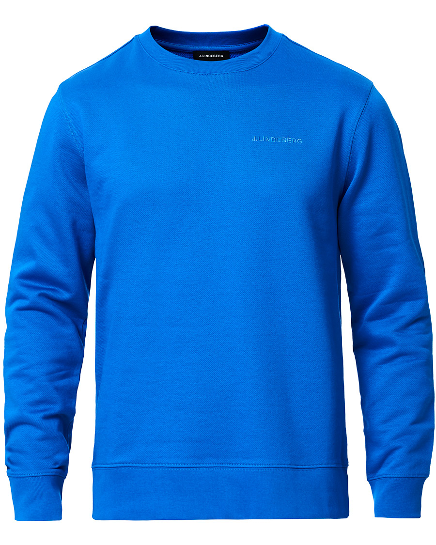 Homme | Pulls Et Tricots | J.Lindeberg | Throw Crew Neck Sweatshirt Yale Blue