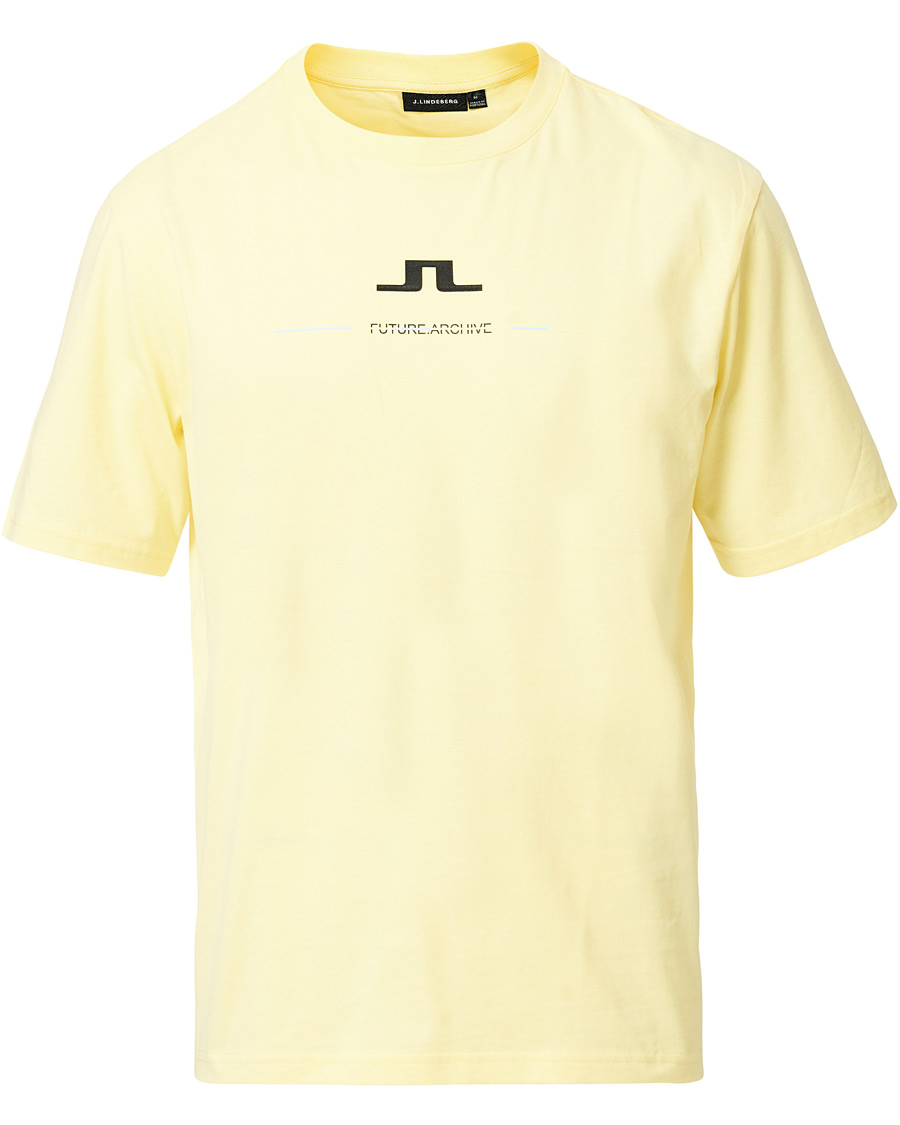Homme | T-shirts | J.Lindeberg | Dale Distinct Future Archive Crew Neck Tee Yellow