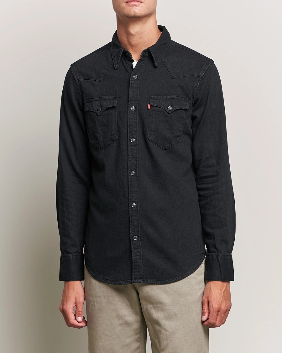 Homme | American Heritage | Levi's | Barstow Western Standard Shirt Marble Black