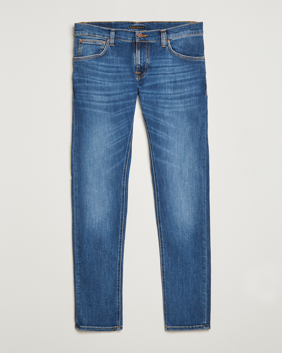 Homme | Jeans | Nudie Jeans | Tight Terry Organic Jeans Steel Navy